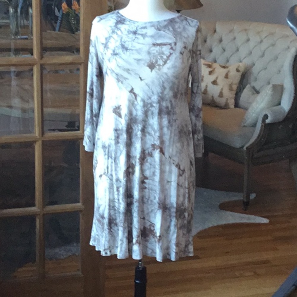 3/4 sleeve swing dress